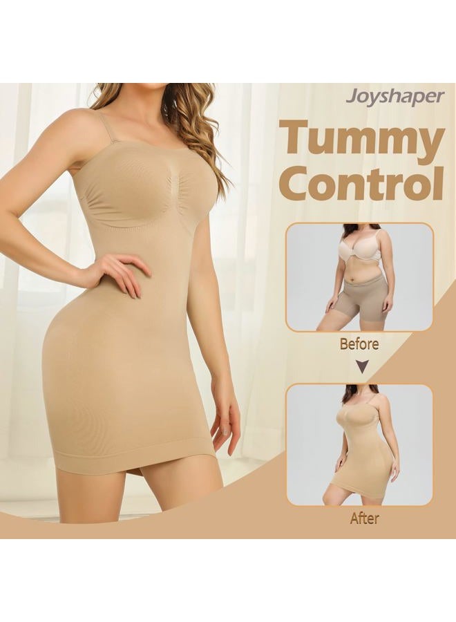 JOYSHAPER Strapless Shapewear Slip for Women Under Dress Full Slips Dress Tummy Control Camisole Body Shaper Seamless - Image 4
