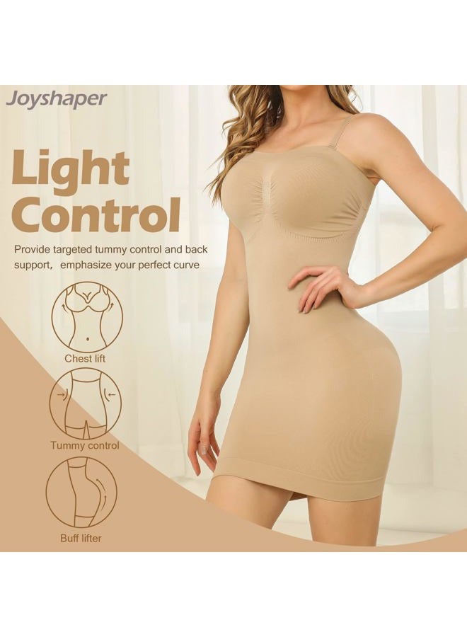 JOYSHAPER Strapless Shapewear Slip for Women Under Dress Full Slips Dress Tummy Control Camisole Body Shaper Seamless - Image 2