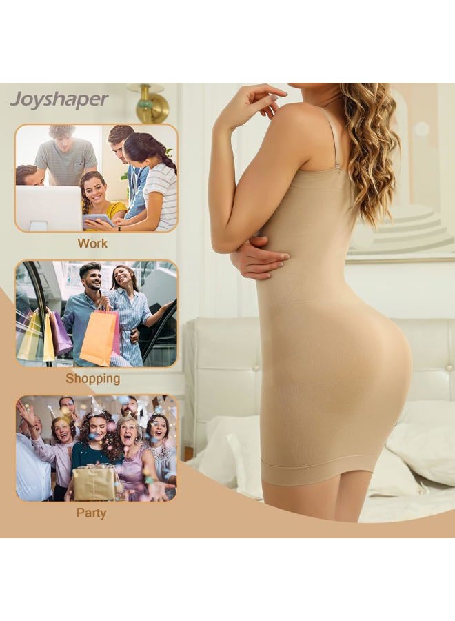 JOYSHAPER Strapless Shapewear Slip for Women Under Dress Full Slips Dress Tummy Control Camisole Body Shaper Seamless - Image 5