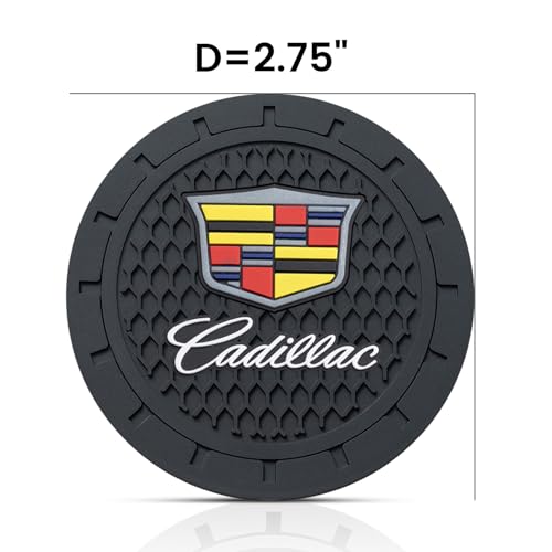 XIGRALUCK Car Cup Holder Coaster for, Recessed Silicone Cup Holder Coaster Interior Accessories 2.75in 2Pieces Black - Image 5