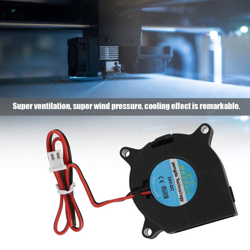 ZERONE Cooling Fan for 3D Printer, 4020 DC 40 x 40 x 20mm Turbo Fan Blower Cooling Fan for 3D Printer Accessories(24V) - Image 4