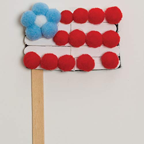 Creativity Street Pom Pons 100-Piece x 1 Inch, Rainbow - Image 3