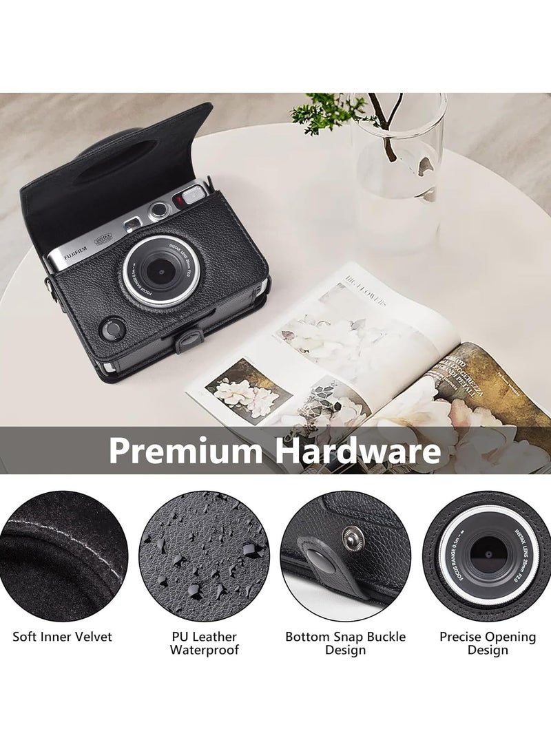 Instax Vintage PU Leather Protective Case for Fuji Instax Mini EVO Instant Camera - Image 4