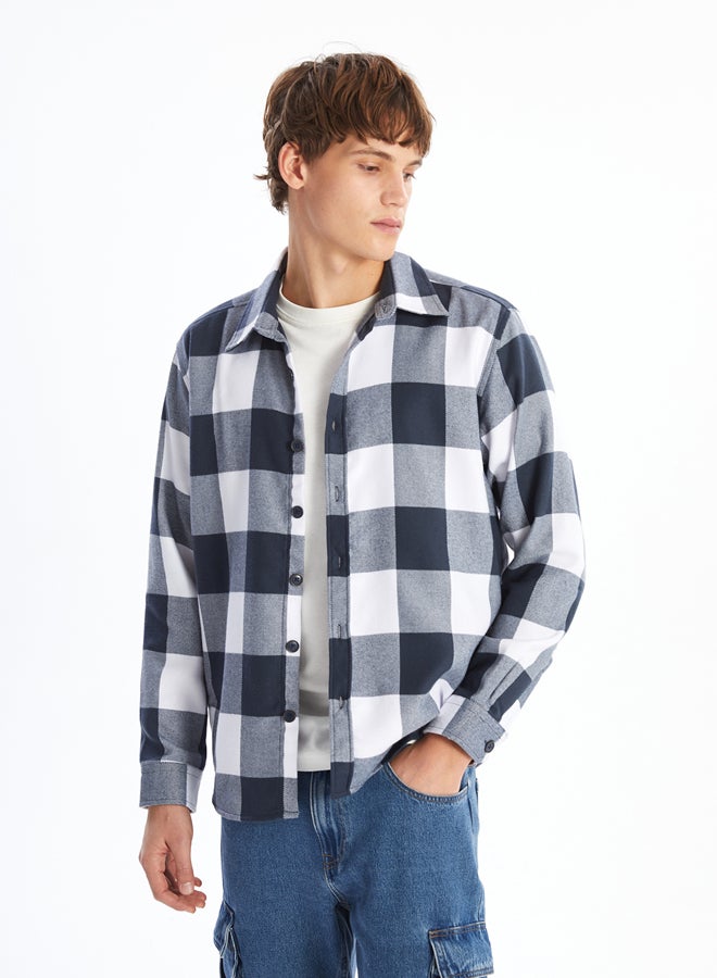 LC WAIKIKI Regular Fit Long Sleeve Gabardine Men's Shirt  - Image 1