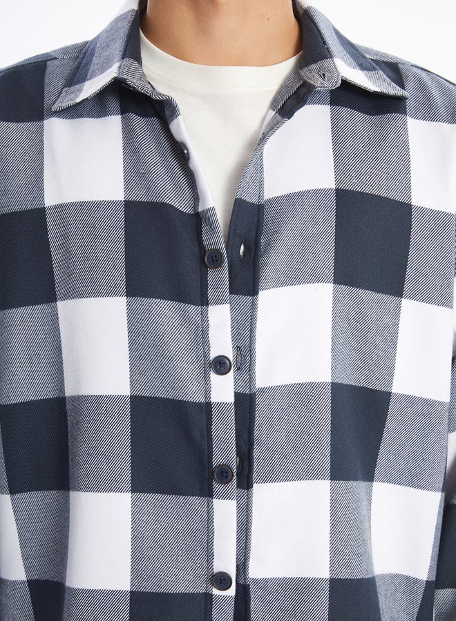 LC WAIKIKI Regular Fit Long Sleeve Gabardine Men's Shirt  - Image 3