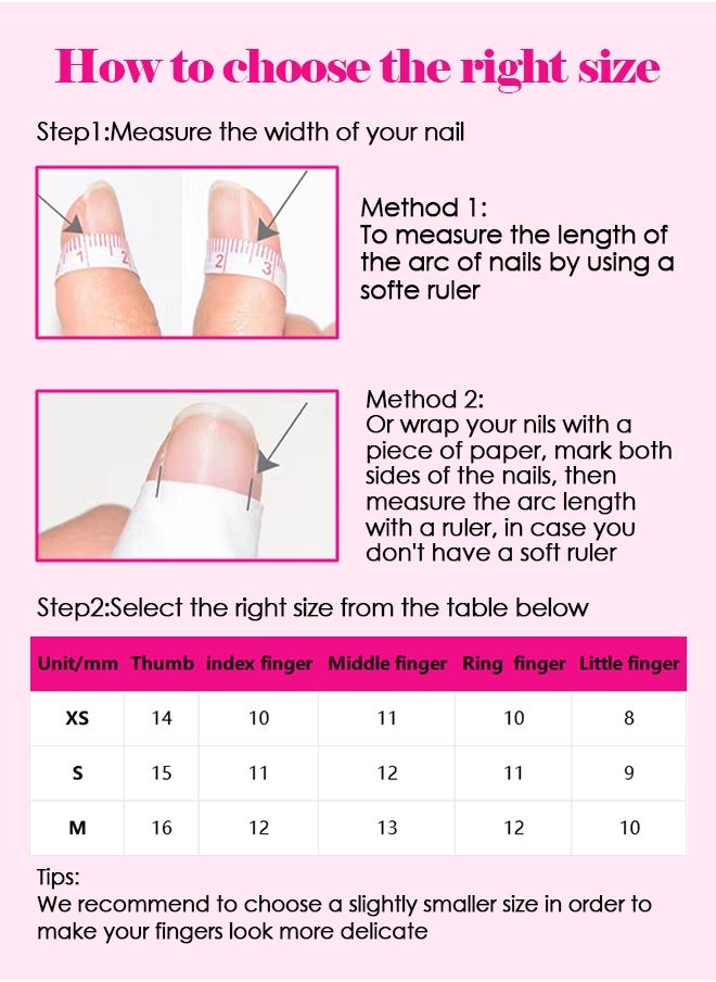 ElegaNail - 10-Pcs Gradient Purple Cat-Eye Press-on Nails | Medium Length Glossy Fake Nails with Applicator Tools | XS/S/M Sizes - Image 1