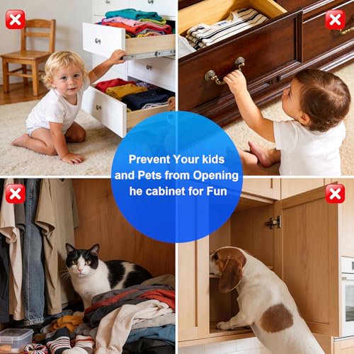 PHIXBEAR 12 Pack Ultra Thin Cabinet Door Magnets, Heavy Duty Adhesive Magnetic Catch for Closures, No Drill Drawer Latches for RV, Kitchen & Wardrobe, 0.8"x1.6" Silver - Pet Safe - Image 3
