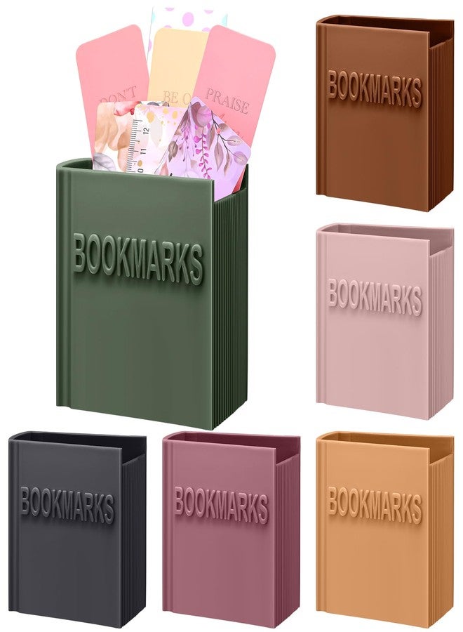Mooliwe 6 Pcs Christmas Book Club Gift for Women Book Lover Gift Bookmark Holder Bookish Accessory Office Desk Supplies Bookshelf Decor for Librarian Bookwarm Teacher - Image 1