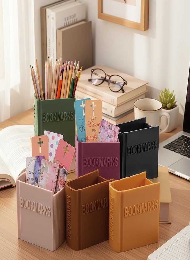 Mooliwe 6 Pcs Christmas Book Club Gift for Women Book Lover Gift Bookmark Holder Bookish Accessory Office Desk Supplies Bookshelf Decor for Librarian Bookwarm Teacher - Image 3