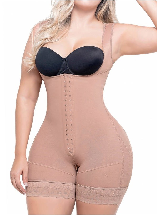 Sonryse 211BF Fajas Colombianas Reductoras Moldeadoras Postparto BBL Stage 2 Liposuction Post Surgical Compression Garments Women Shapewear Mocha S - Image 3