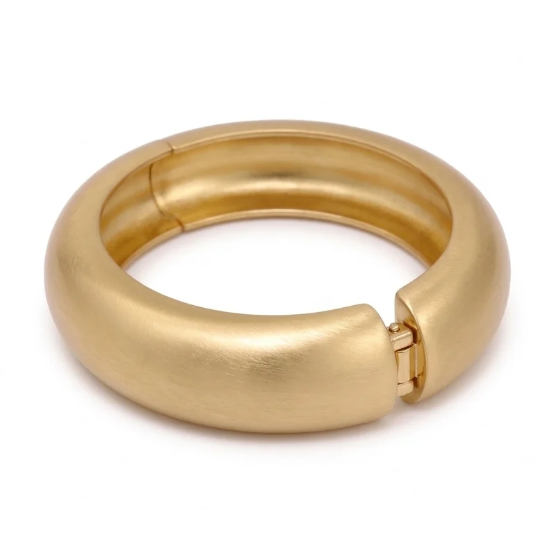 Rovaux  Chunky Matt Cuff Bangle for Women | Best Price UAE