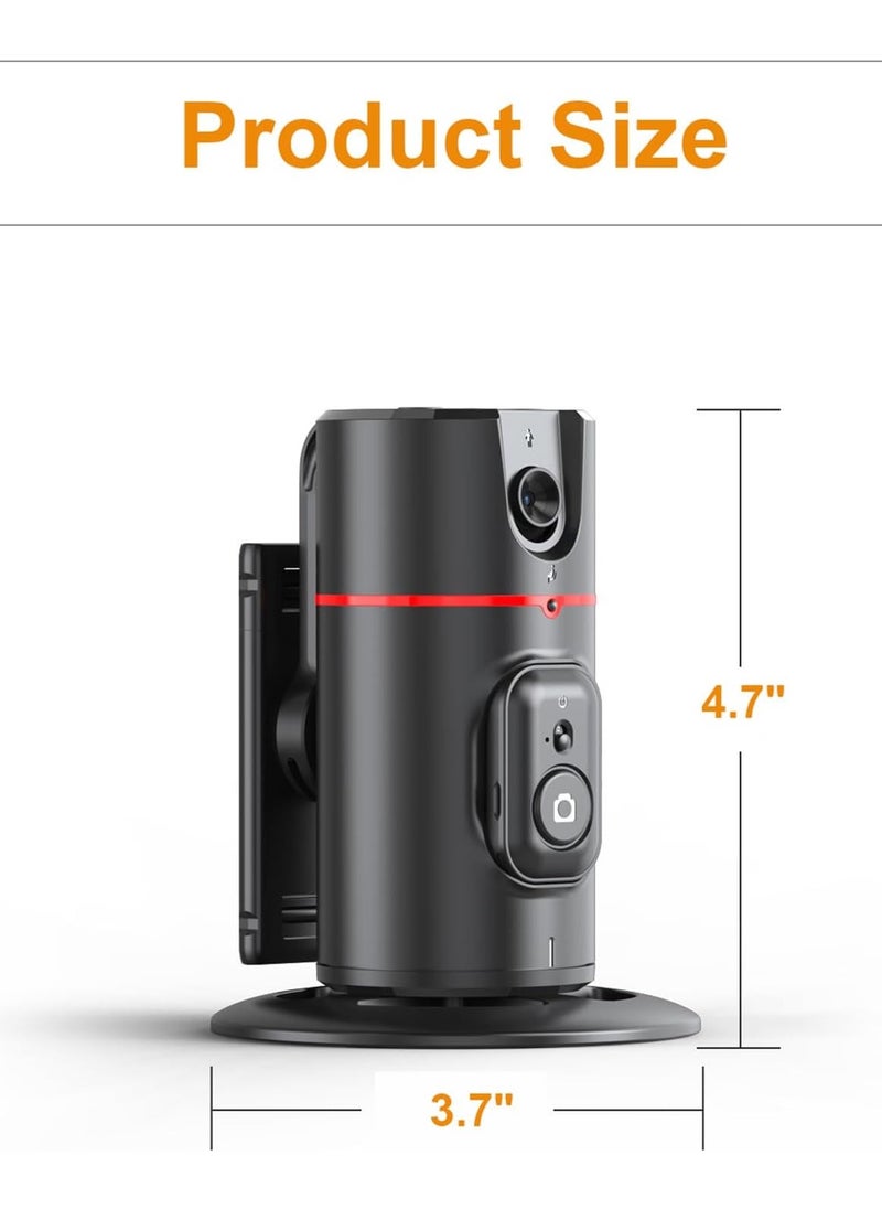 Phone Tracking Tripod 360° Rotation Face Tracking Tripod Foldable Auto Face Tracking Phone Holder For Video Vlog Live Stream No App Required Gesture Control