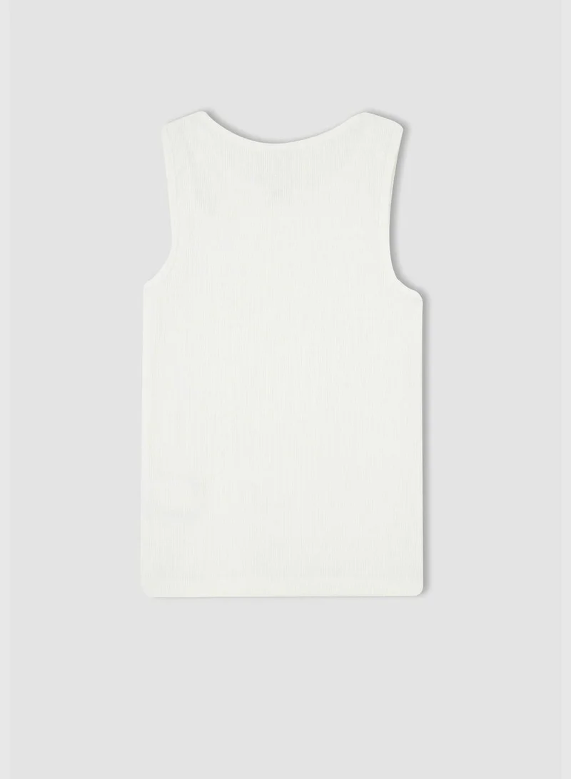 ديفاكتو Girl Sleeveless Knitted Tank Top