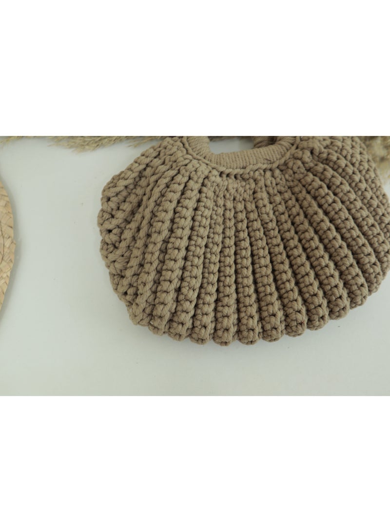 انتيكيانو شنطة كتف حريمي منسوجة يدويًا - Image 4