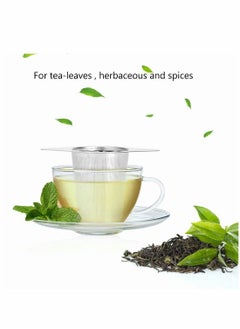 KASTWAVE Stainless Steel Tea Infuser, Premium Tea Strainer with Two Handles & Large Capacity for Loose Tea Leaf, Classic Metal Mesh Tea Filter for Cups, Mugs, Teapots  - Image 5