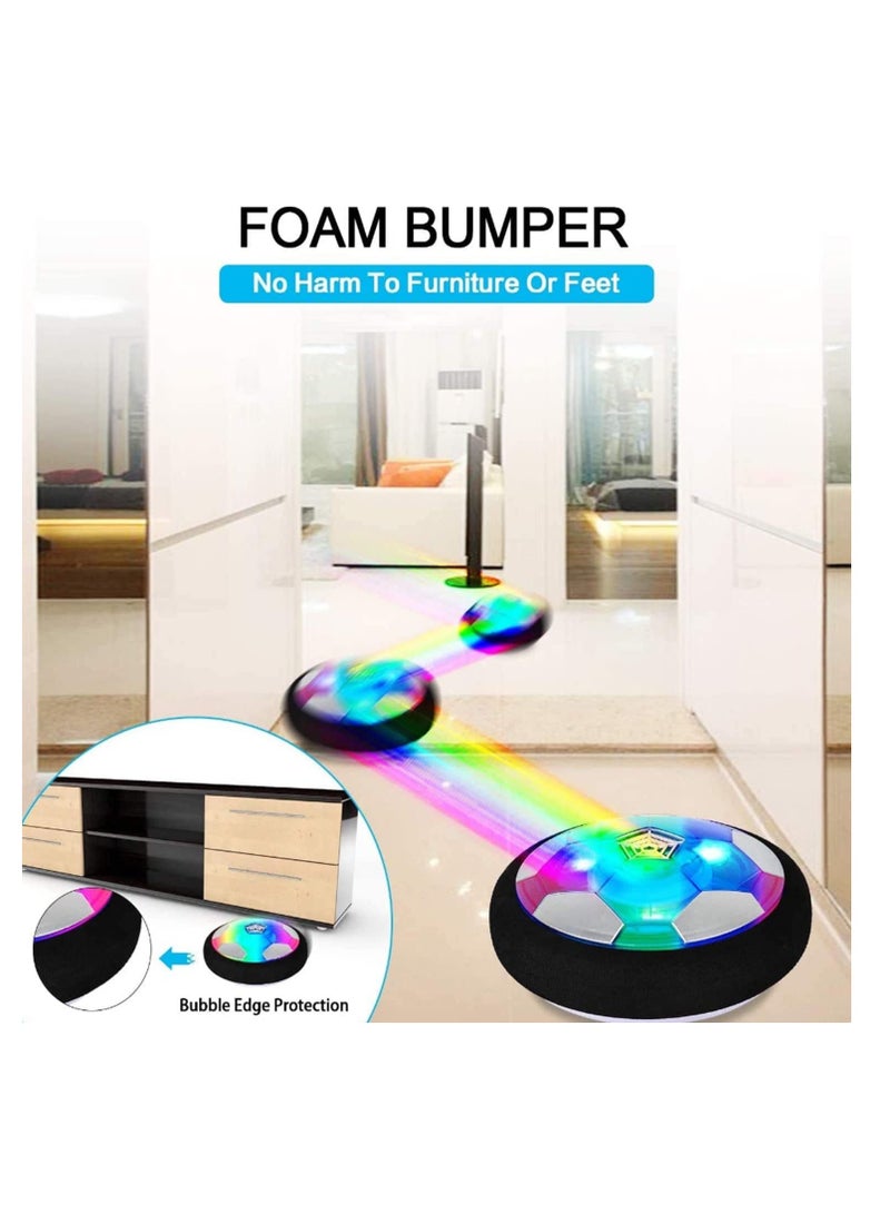 Cuken Hover Soccer Toy, Rechargeable Floating Soccer Ball with Led Lights and Foam Cushion, New Soccer Toys for Indoor Use, Best Gift for Children's Soccer Toys - Image 4