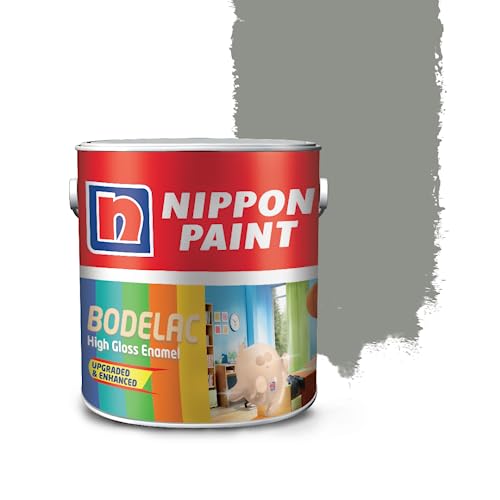Nippon Paint Synthetic Bodelac Enamel (M) (1 L, Smoke Grey, Pack Of 1) - Image 1