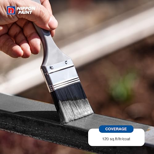 Nippon Paint Synthetic Bodelac Enamel (M) (1 L, Smoke Grey, Pack Of 1) - Image 4