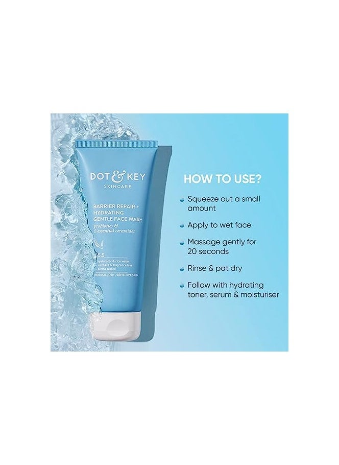 Dot & Key Dot & Key Barrier Repair and Hydrating Gentle Face Wash 100ml  - Image 5