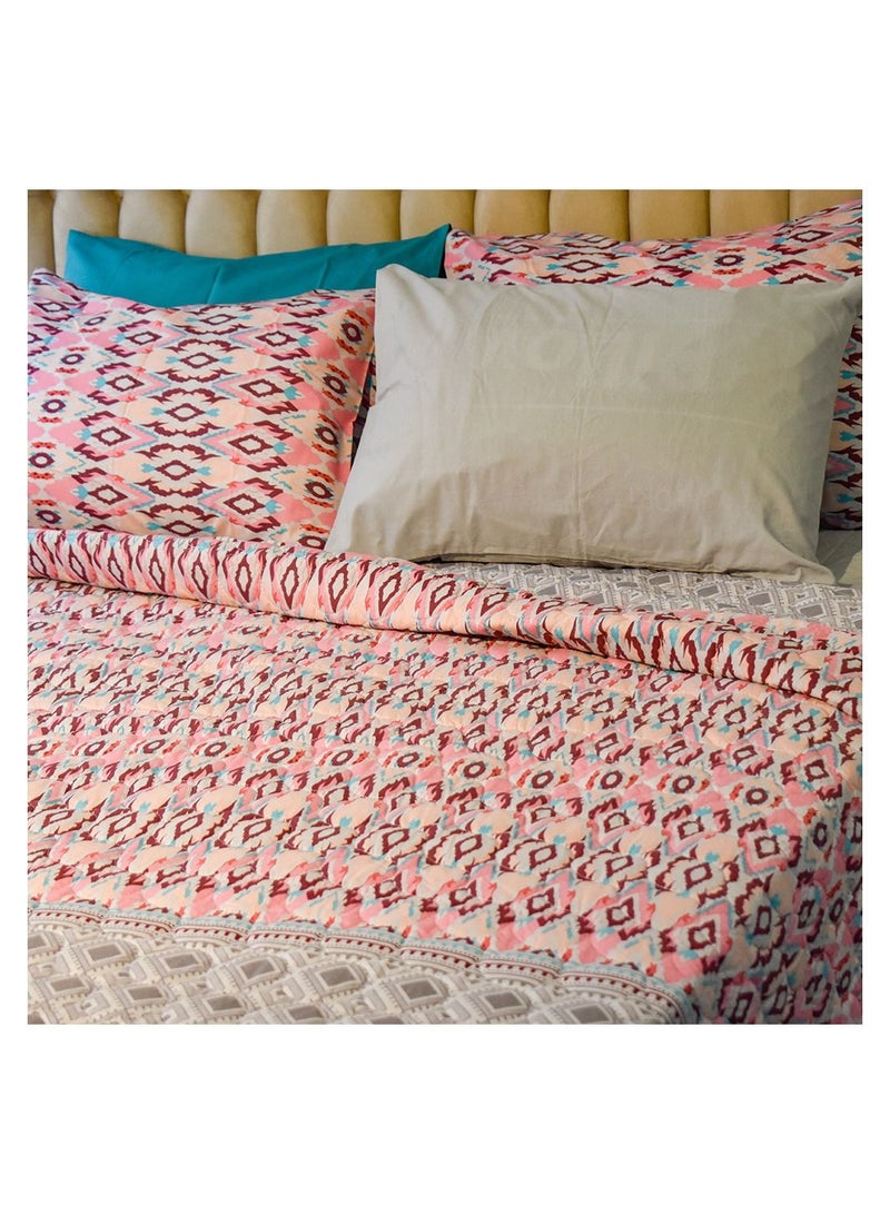 فاميلي بيد كوفرتة كابتونيه مشجر قطن 2 قطع مقاس 180×240 سم موديل 165 من فاميلي بد - Image 2