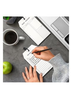 Excefore Loose Leaf Daily Planner Notepad, To Do List Notepad, Refillable Minimalist Daily Schedules, 8Pcs Loose Leaf Daily Hourly Planner, Daily Appointment Notepad, 52 Sheets Per Pad, 3.15×5.51in  - Image 4