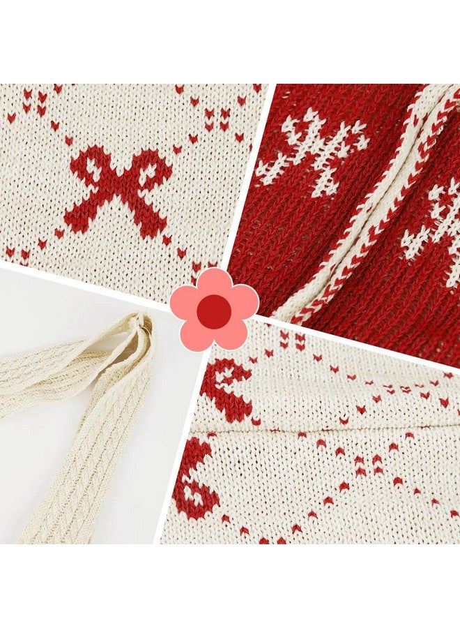 PALAY® Crochet Tote Bag for Women, Bow Aesthetic Knitted Tote Bag Boho Shoulder Bag Handbag, Cute Travel - Image 4