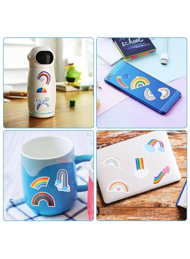 Cleverplay 100 Pack Rainbow Stickers, Rainbow Party Favors, Birthday Decorations - Image 5