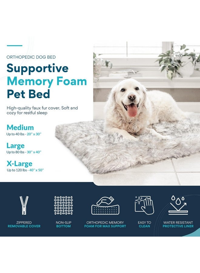 MAVERICK Premium Dog Bed, Orthopedic Dog Bed with High-Grade Memory Foam, Luxurious Faux Fur Sleep Surface, Water-Resistant Liner, Removable & Washable Cover, Non-Slip Bottom for Comfort & Support - Image 3