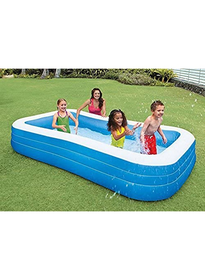 INTEX Swim Center Inflatable Family Pool - Blue 120x72x22inch - Image 5