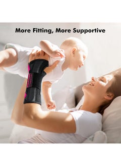 FREETOO Fitted Wrist Brace For Carpal Tunnel Night Relief, Lengthened Fixed Hand Support For Women Men With Metal Splint, One-Step Wear Wrist Support For Right And Left Hand, For Arthritis Tendonitis  - Image 3