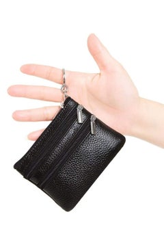 Excefore Coin Wallet Womens Genuine Leather Card Purse Key Ring Mini Change Pouch Man Small Compact Vintage With Zipper For Men Women Gift  - Image 3