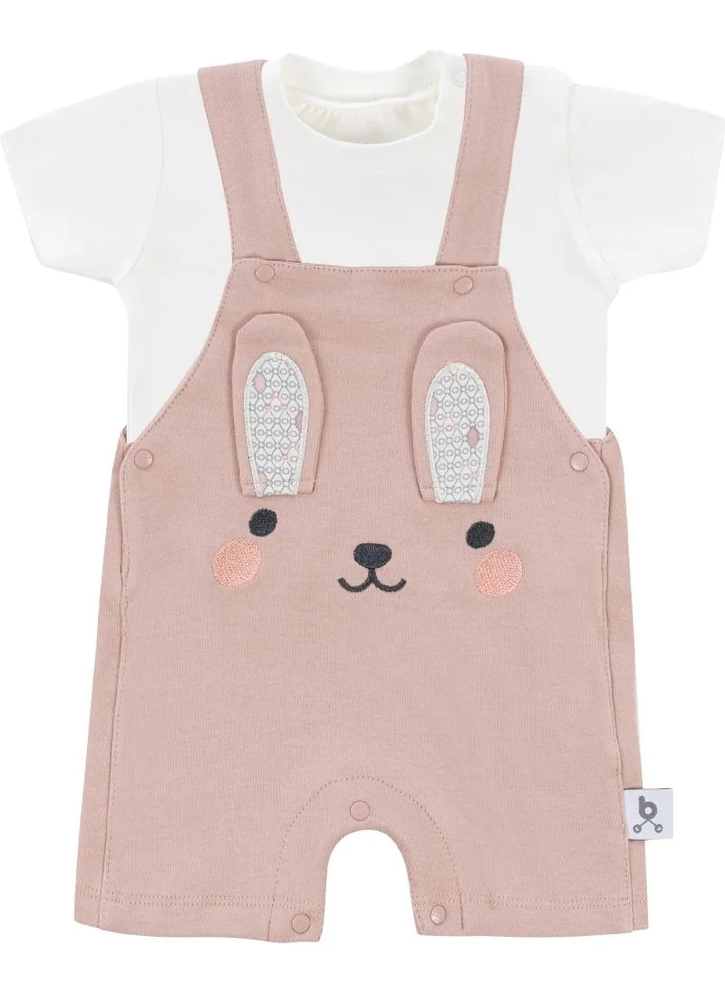 طفل يمشي Hero Short Sleeve Baby T-Shirt & Embroidered Swimsuit Set Bunny