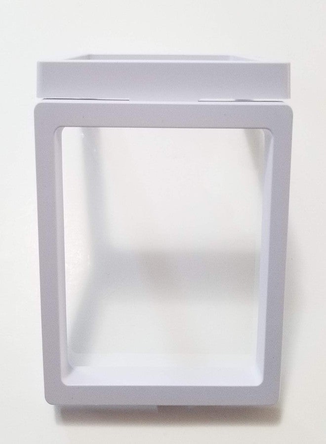 JM Pack of 2 Transparent 3D Floating Frame Display Holder/Box/Frames for Challenge Coins, AA Medallions, Antique, Jewelry, Gift, White 3.5 x 3.5 x 0.75 Inches - Image 4