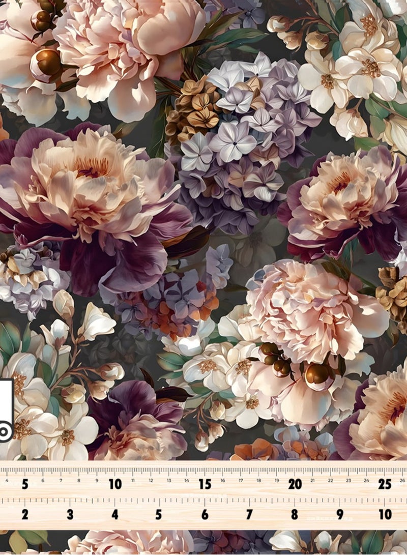 فيلاتو Ø¬Ù„Ø§Ø¨ÙŠØ© Ù…Ø®ÙˆÙŠØ± Ù…Ù† Ù‚Ù…Ø§Ø´ Ø­Ø±ÙŠØ± Ø§Ù„Ù„ÙŠÙ„ Ø¹Ø±Ø§Ù…Ù†ÙŠ Ø¨Ø§Ù„ÙŠØ§Ø±Ø¯Ø©ØŒ Ø¨ÙŠØ¬ØŒ Ø¨Ù†Ù�Ø³Ø¬ÙŠØŒ Ù…Ø²Ù‡Ø±ØŒ Ø®ÙŠØ§Ø·Ø©ØŒ Ø¹Ø±Ø¶ 58 Ø¨ÙˆØµØ© - Image 4