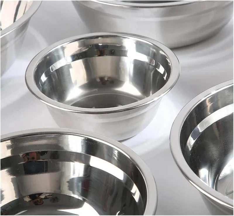 Stainless Steel Round Thicken Kitchen Cooking And Baking Kneading Bowl, Washing Fruit And Vegetable(Silver 32cm) - Image 2