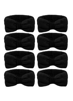 Ondder Ondder Black Spa Headband for Women and Girls  Washing Face Bow Skincare Headbands Makeup Shower Hair Accessories 