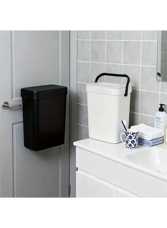 رمادي 3 لتر سلة مهملات معلقة سلة سماد مطبخية مثبتة على الحائط - Image 2