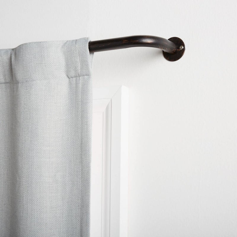 Exclusive Home Exclusive Home Holden Wrap Around 1 Curtain Rod Oil Rubbed Bronze Adjustable 825120