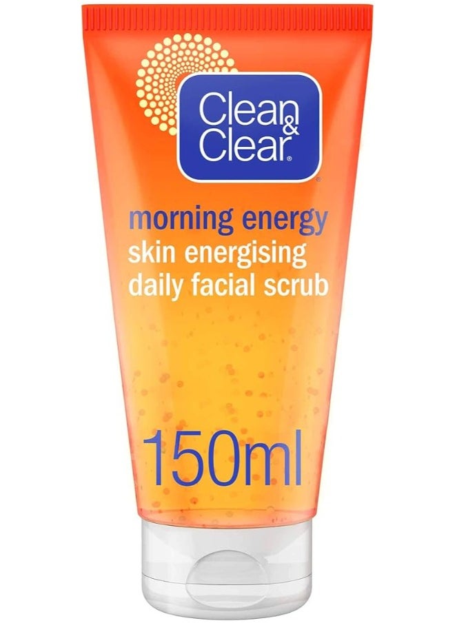 CLEAN & CLEAR 2Pcs Morning Energy Daily Facial Scrub 150 Ml  - Image 3