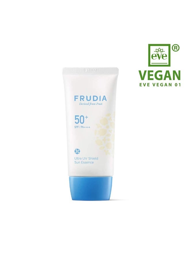 frudia Ultra UV Shield SPF50 Sun Essence 50g — Vegan Hydrating Daily Sunscreen with Triple Hyaluronic Acid & Niacinamide, 1.76 oz - Image 5