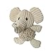 Pet Lou 10 Inch Elephant Plush Dog Toy Squeaker and Crinkle Paper 100 Natural Nubby Plush Durable Fabric Soft Interactive Dog Toy for Indoor Outdoor Play - Image 3