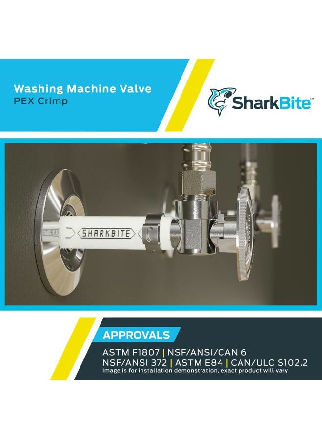 SharkBite 23064LF Pex Angle Shut Off Valve, 1/2-Inch by 3/4-Inch Male Hose Thread, 1/2 Inch x 3/4 Inch MHT, Brass - Image 5