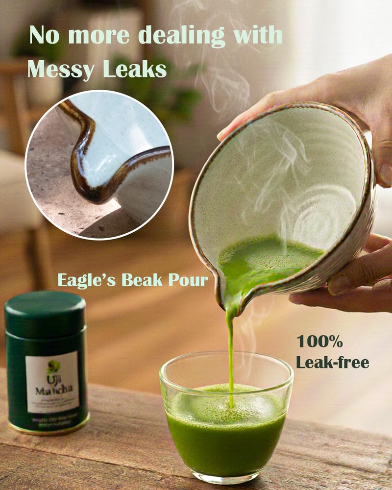 Zzlright Matcha Whisk Set,Matcha Set,Matcha Kit,Matcha Bowl with Spout,Scoop,Sifter,Bamboo Whisk,Chasen Holder,Unique Gifts for Women Mom her Grifend,Gifts for Christmas, Birthday - Image 3