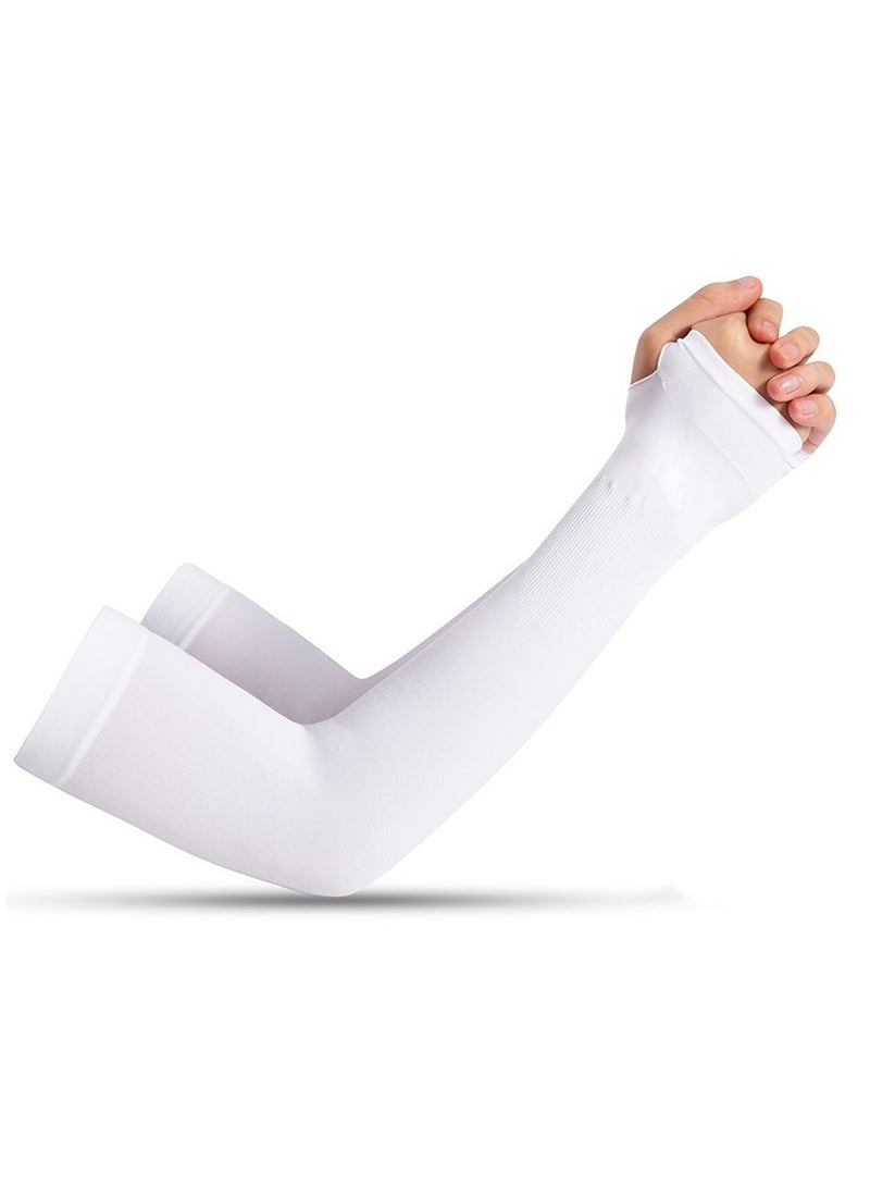 عام أكمام يد صيفية من الحرير الجليدي للحماية من الشمس للرجال والنساء واقيات للذراع للقيادة في الهواء الطلق وركوب الدراجات للنساء للحماية من الشمس والأشعة فوق البنفسجية - Image 1