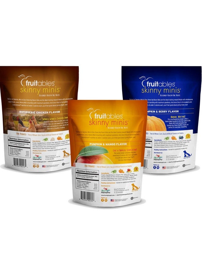 Fruitables Soft And Chewy Skinny Minis Grain Free Dog Training Treats Variety Pack Of 61 Of Each Flavor - Image 3
