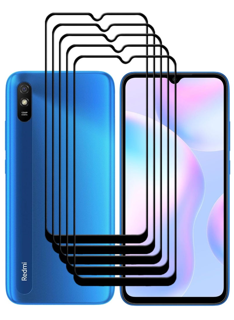 ACLIX 5 Pieces Antistatic ESD Dustproof Premium Quality High Definition Tempered Glass Screen Protector Designed For Xiaomi Redmi 9A - Image 1