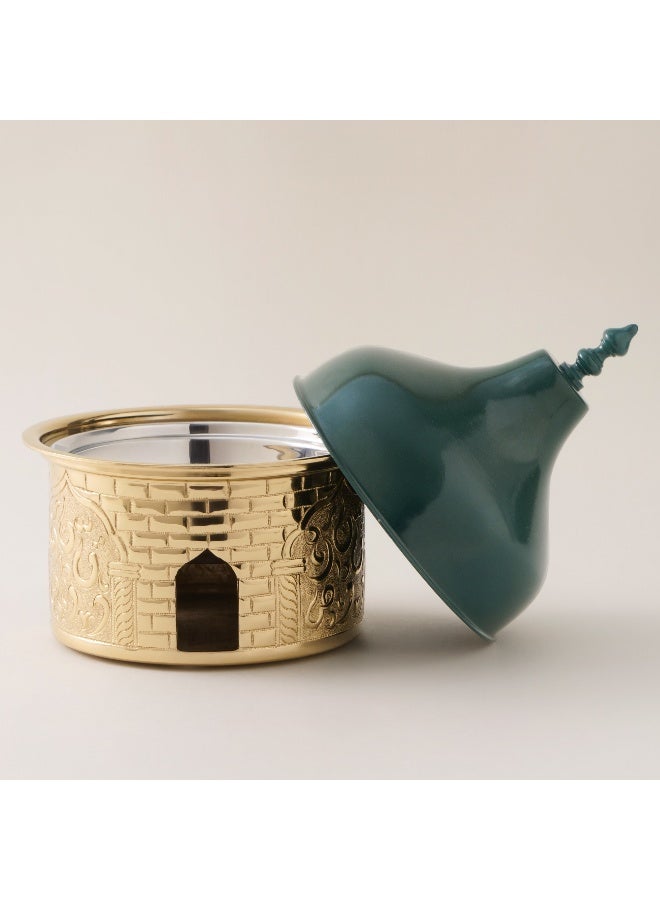 La Mesa Metal Serving Pot 20*20*27Cm, Green - Image 2
