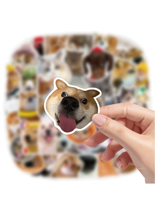 NIBEMINENT 50 Pcs Fun Cats And Dogs Deco Kit Waterproof Stickers, High Definition Printing Bright Colors, Suitable for Laptop Skateboard Luggage Water Bottle Guitar DIY - Image 3