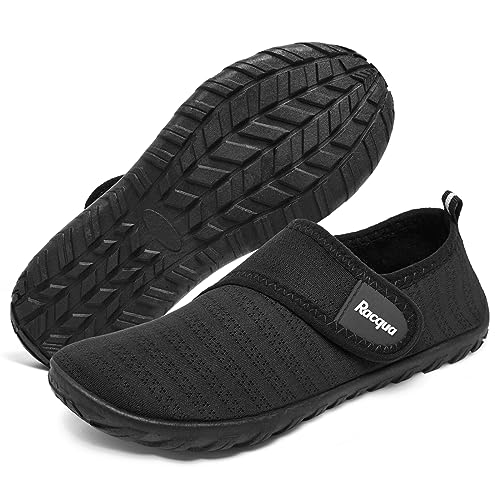 Racqua Kids Water Shoes Boys Girls Quick Dry Barefoot Lightweight Beach Sport Aqua Shoes Swim Pool Walking Surfing Boating Shoes Big Kid Black 5 - Image 1