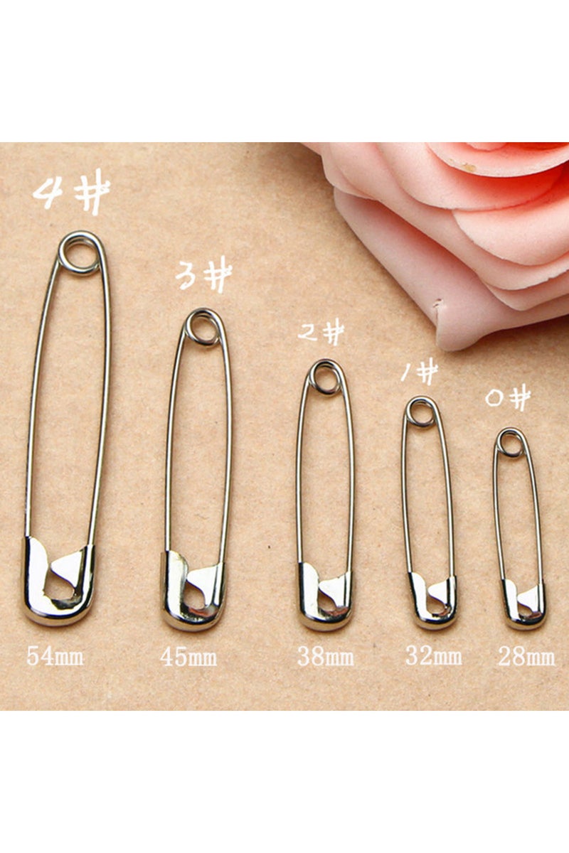 erorex Mixed size packaging Silver 50pcs 50pcs/Lot High Quality Stainless Steel Safety Pins DIY Sewing Tool